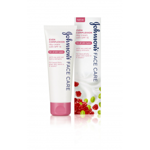 Johnson's Face Care Even Complexion  Daily Cream   With SPF 15  For All Skin Types